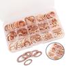 Copper Crush Washer Gasket Set Flat Ringa Seal Assortment Kit