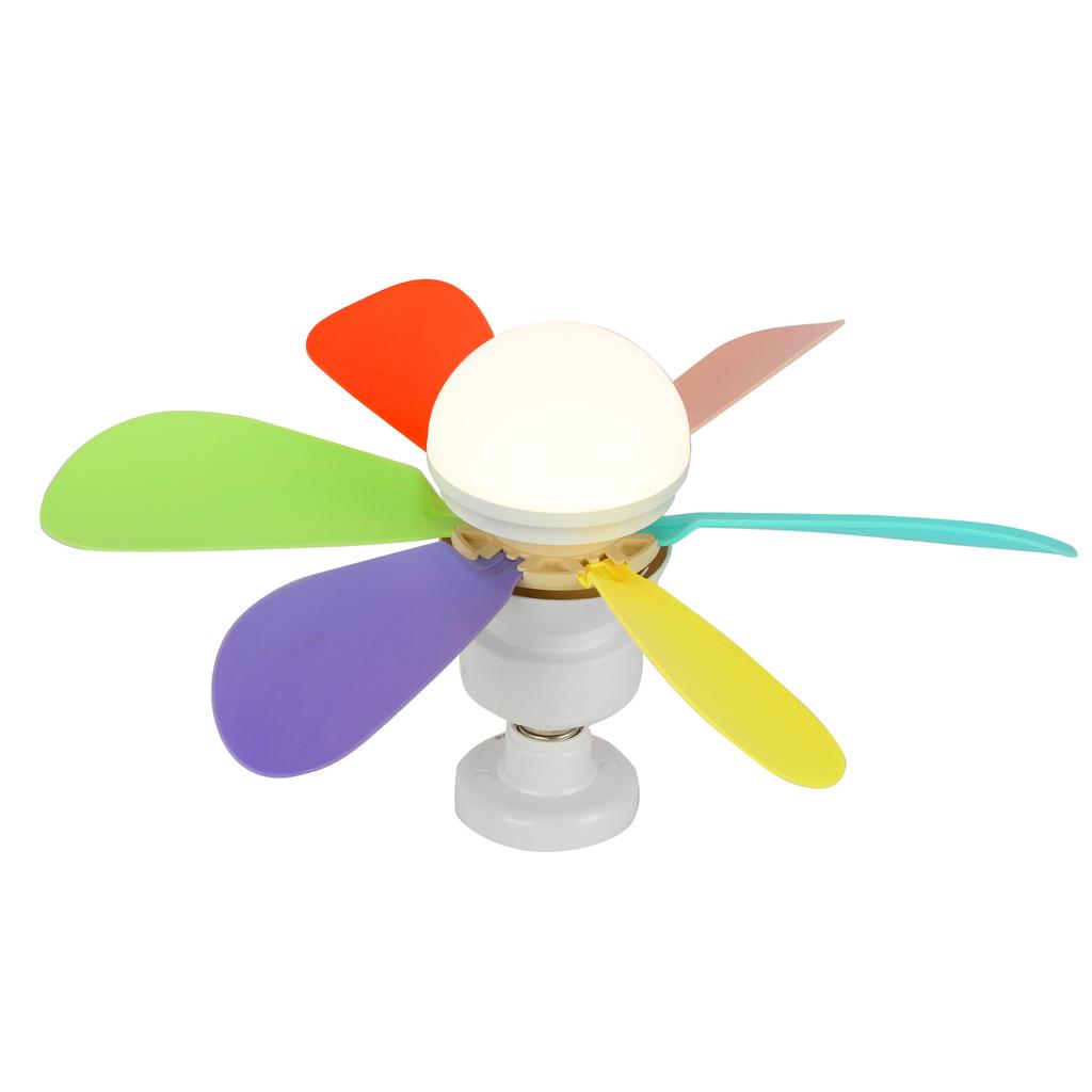 Современный потолочный вентилятор 2 в 1 с подсветкой, 30 Вт, съемная створка вентилятора с дистанционным управлением 3000 К-6500 К, переменный ток 85 В-265 В