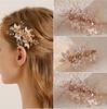 Новые свадебные прически, аксессуары для волос, женские, ручной работы, с цветами, аксессуары для волос к свадебному платью, универсальные заколки для волос со стразами и жемчугом