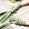 Цветочные садовые перчатки Устойчивые к проколам защитные перчатки Цветочный узор Водонепроницаемые противоскользящие перчатки Подарок для женщин Садоводов-любителей