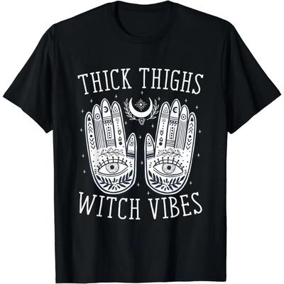 Футболка на Хэллоуин с надписью «Vibes полных бедер», готическая, топы, рубашки для женщин, винтажная одежда, футболки