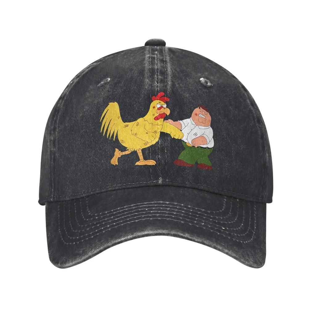 Roger Ricky Spanish Families Cartoon Baseball Cap for Men Women Distressed Washed Headwear Unstructured Caps
