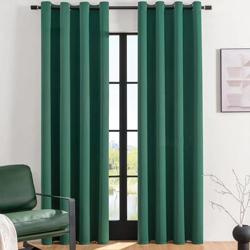 Шторы Nordic Living Room Bedroom Solid Color High Precision Blackout Curtain Готовый продукт