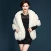 Autumn and winter bride fur shawl imitation fur fox hair thickened splicing fluff sleeveless dress with coat
