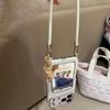 Korean Ins Cute Rabbit Mirror Card Holder Case IPhone 17 Pro Max 16 15 Silicone Full Cover
