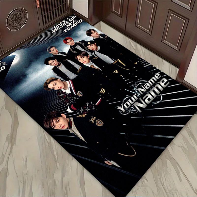 Name Custom Korean Kpop exo Carpet Rug for Living Room Bedroom Home Sofa Decoration,Kids play Non-slip Floor Mat