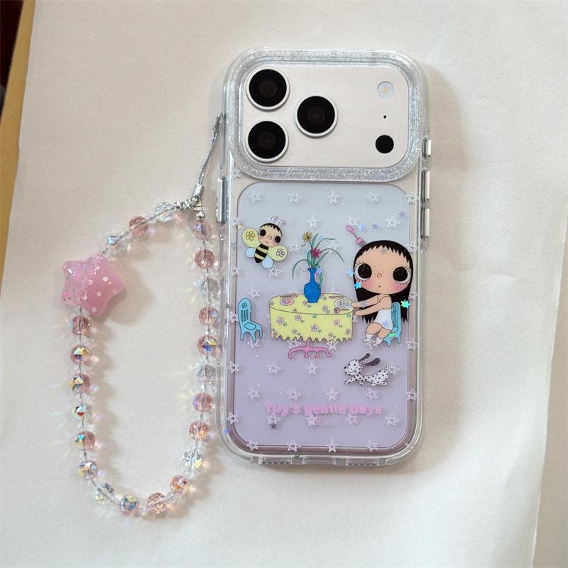 Чехол для телефона Hobby Cartoon Glitter Jade для iPhone 17, 16 Pro Max, 15, 14