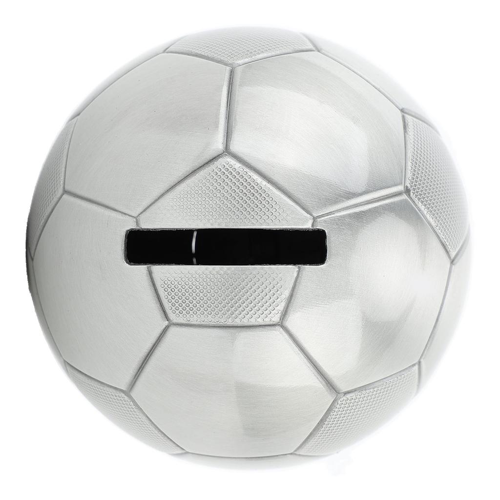 Металлическая копилка для монет в виде футбольного мяча большой вместимости, декоративная, многофункциональная, копилка для монет в виде футбольного мяча, футбольная копилка для детей, мальчиков