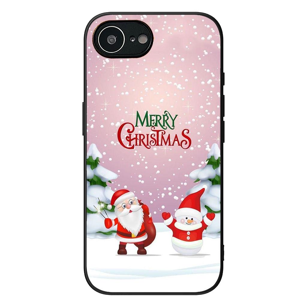 Для Apple iPhone 17 16 Plus 13 12 Pro Max Mini X XR ProMax 16E 15+ 16Plus Air Чехол для телефона Дерево Олень Веселого Рождества Санта-Клаус