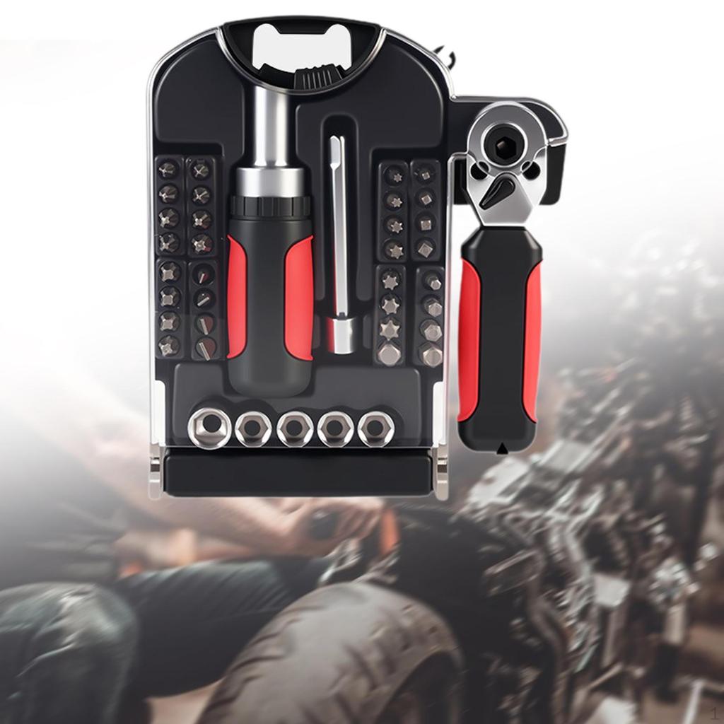 Ratchet Wrench Set Tools Multifunctional Sturdy Basic Tool Ratcheting Screwdriver for Auto