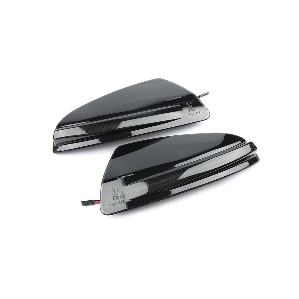 Дымчатое светодиодное динамическое боковое зеркало, угловой поворотник для Benz C-Class W204 S204 ML W164 Viano Vito W639, плавные указатели поворота