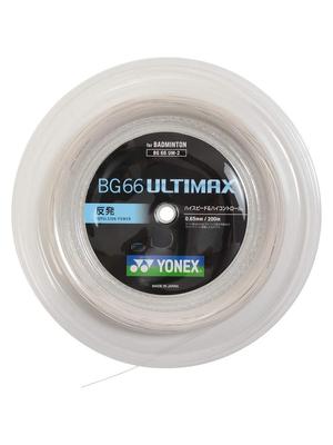YONEX Струны для бадминтона BG66 Ultimax Metallic White рулон 200 м Металлический белый (0.65mm) БГ66УМ-2 (430)
