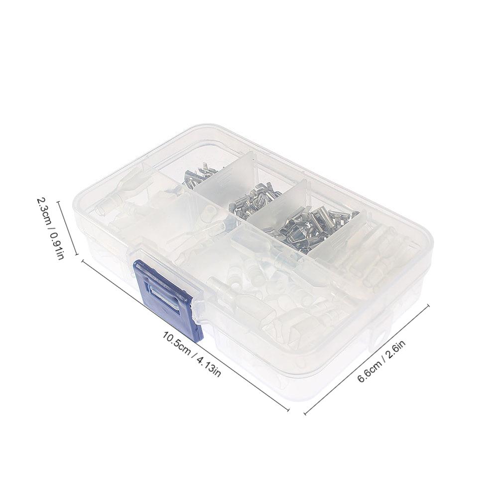 120 шт. комплект для обжима проводов с пружинными клеммами - обжимные клеммы электрические клеммные концы 2,8 мм 4,8 мм 6,3 мм клеммные соединители