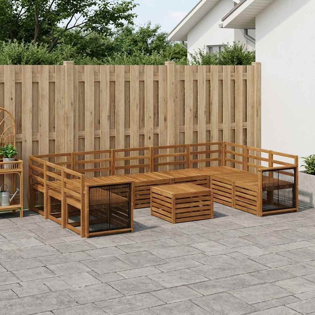 Garden Sofa Set Solid Acacia Wood