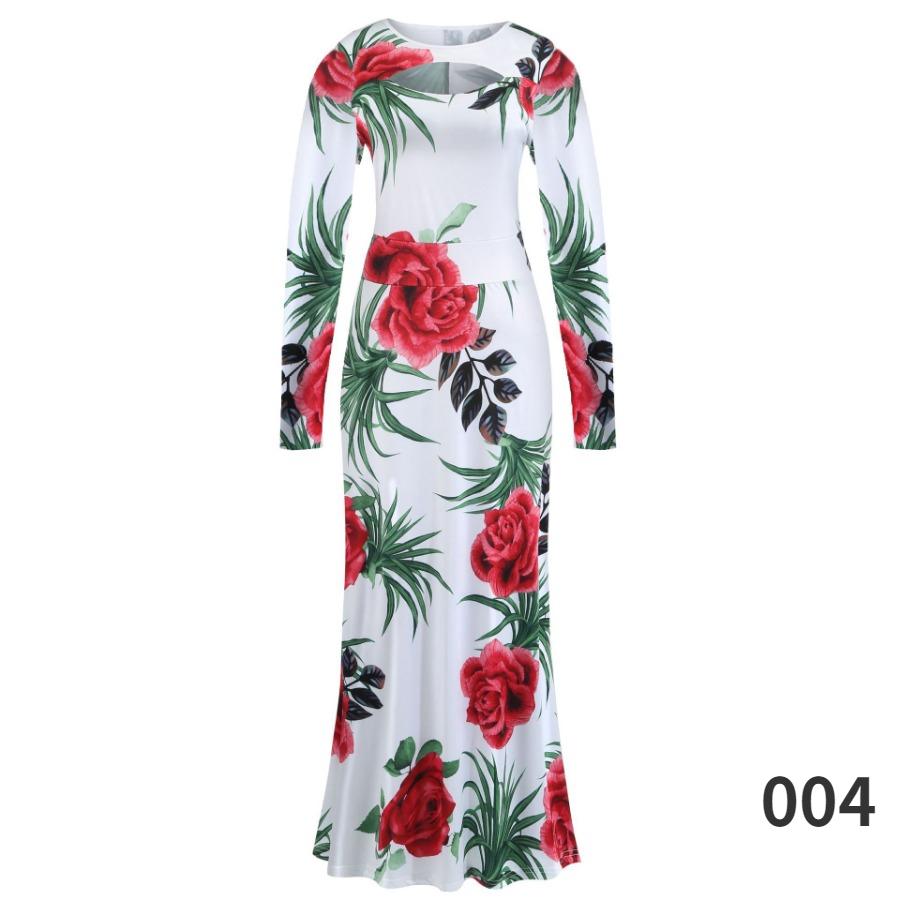 Лоскутное длинное платье с цветочным принтом, женские богемные осенние макси-платья с длинными рукавами и длинными рукавами