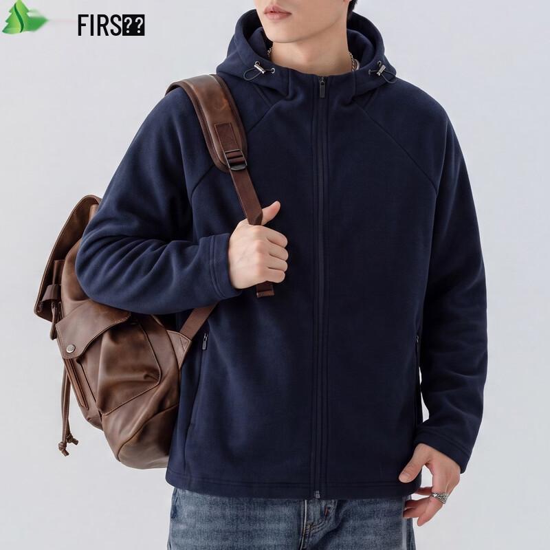 FIRS Men's Heavyweight Relaxed Fit Casual Zip-Up Hoodie