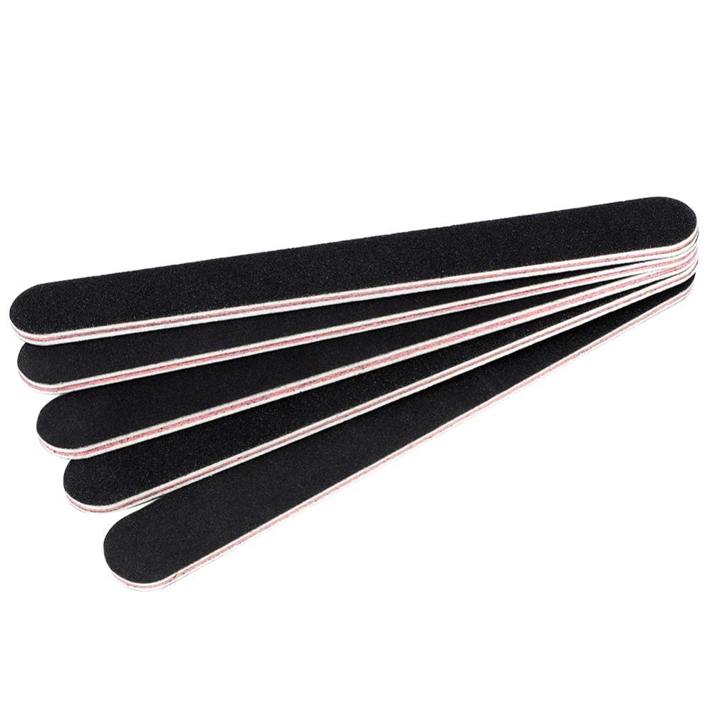 5Pcs EVA, sanding paper Black Sand Nail Buffing Strip False Nail Edge Trimming and Smoothing