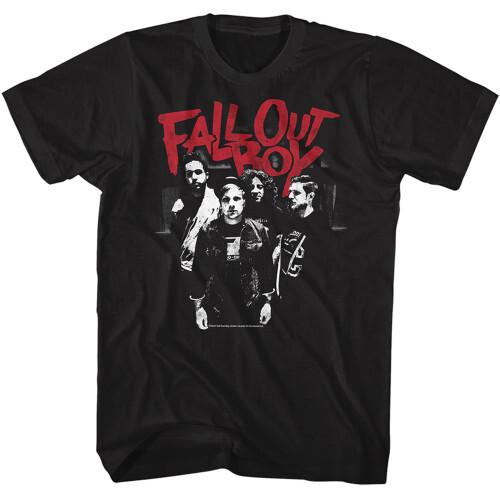 Футболка Fall Out Boy Red Band - Черная унисекс футболка