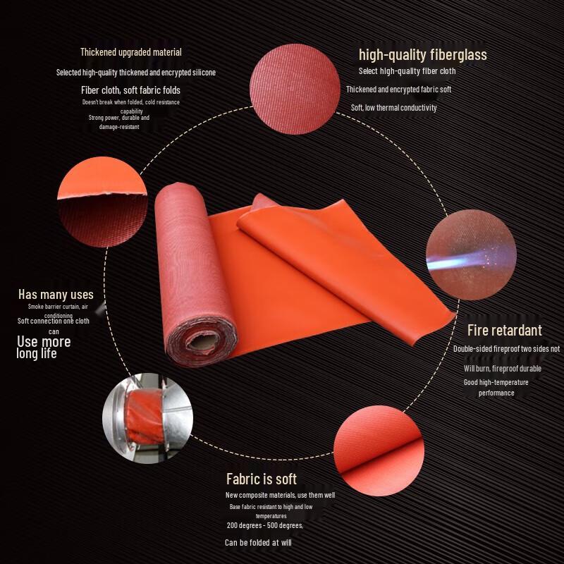 Youzhilong Grade A Silicone Fiberglass Fireproof Fabric