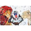 Walt Disney The Lion King Movie Poster Print Watercolor Simba Hakuna Matata Canvas Painting Wall Art Cartoon Animals Home Decor