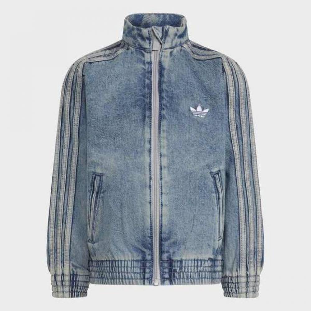 adidas Детская свободная джинсовая спортивная кофта Firebird