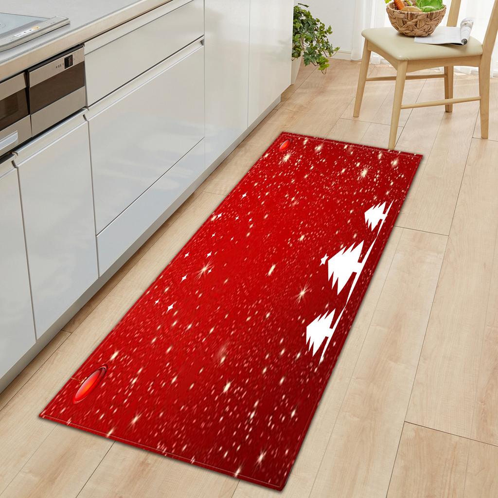 Christmas Kitchen Sand Carpet Doormat Long Floor Mat