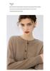 Cashmere Autumn/Winter Women's Round Neck Buttoned Cardigan
