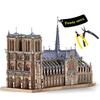 Piececool 3D Notre Dame Metallic Nano Made of Assembly Tools No Glue 5 Star Difficulty For Collection Figurine Puzzle, Cathedral/Tool Set, Puzzle,
