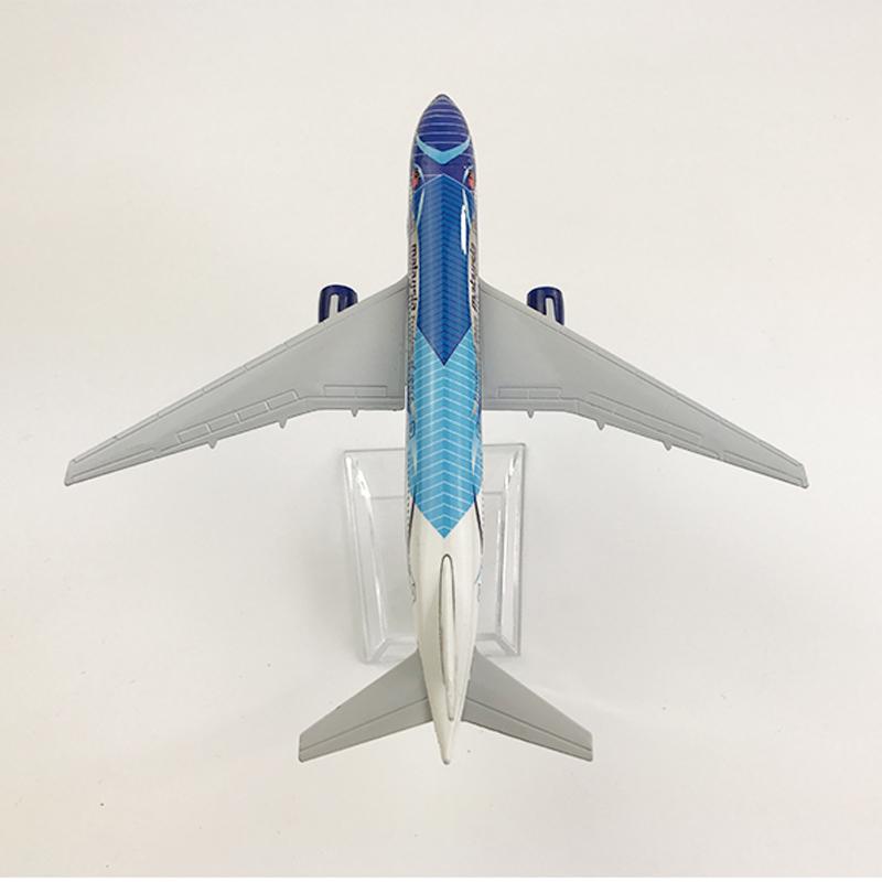 Масштаб 1/400, 16 см, модель самолета Boeing 777 производства Малайзии, литая из металла.