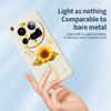 For Xiaomi 15 Ultra Case Golden Butterfly Sunflower Pattern Printing Straight Edge TPU Phone Back Cover