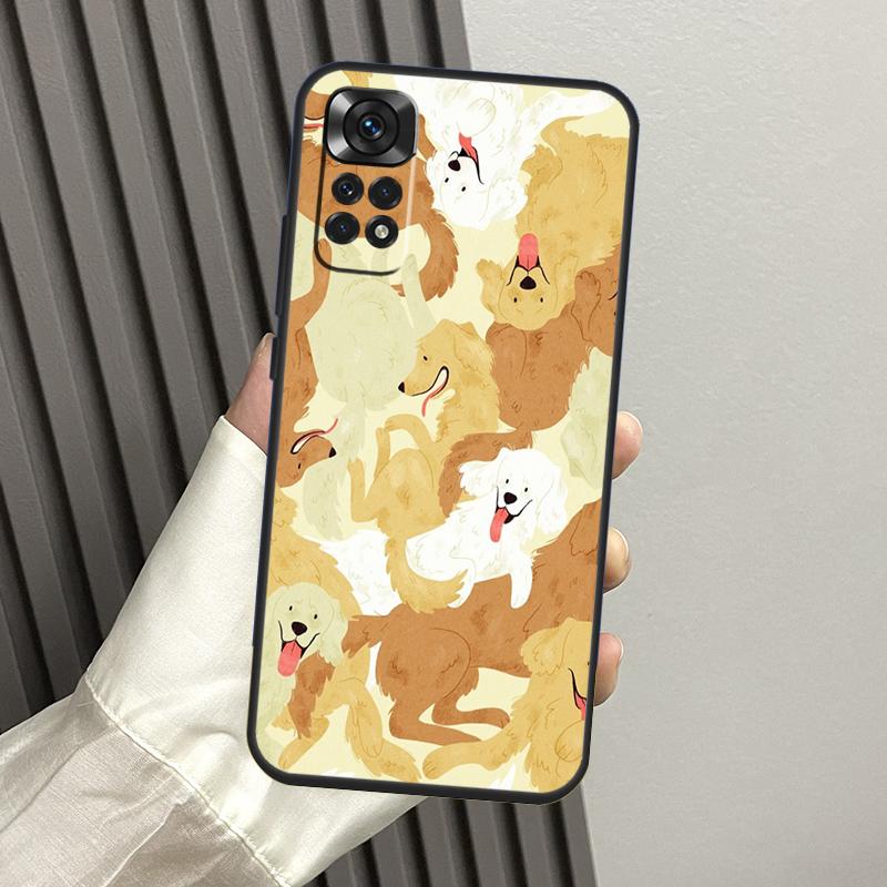 Чехол для телефона Xiaomi Redmi Note 13 14 Pro 12 11 10 9 11S 12S Redmi 14C 13C 15C 10C 12C 15 с изображением золотистого ретривера Funda