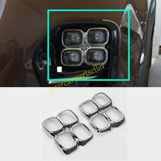 For Kia Sportage KX5 SX 17-18-19 Glossy Chrome Rear Fog Light Lamp Frame Trim