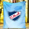 1pc Club Nacional de Football Theme Blanket - Digital Print, Polyester, Cozy for All Seasons, Perfect for Outdoor, and Travel