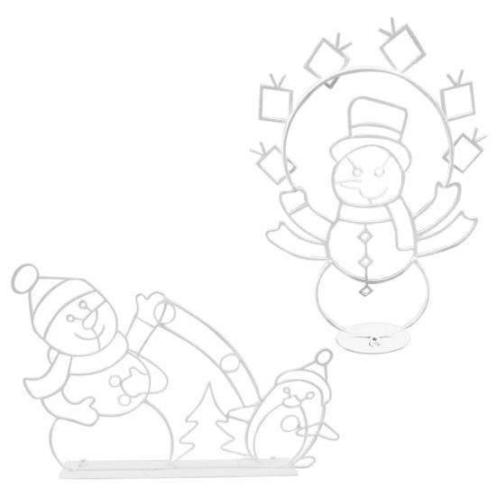 Рождественская гирлянда, фигурка-украшение, пингвин, забавная анимированная игра в снежки, активный декор для рамки, снеговик, светодиодный ночник для дома и улицы