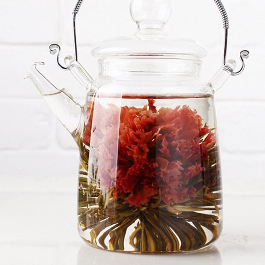 TEATSIGHT Жаропрочный стеклянный чайник, Вертикальный, Жаростойкий: -от 20°C до 120°C, Прозрачный, 360 мл