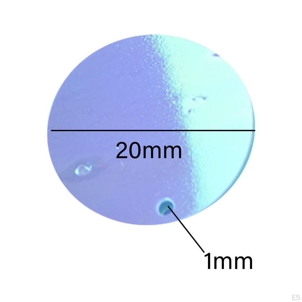 85 Pieces 20mm Flat Round Loose Sequins Hairpins Decorative Patches DIY Dress Accessories Set for