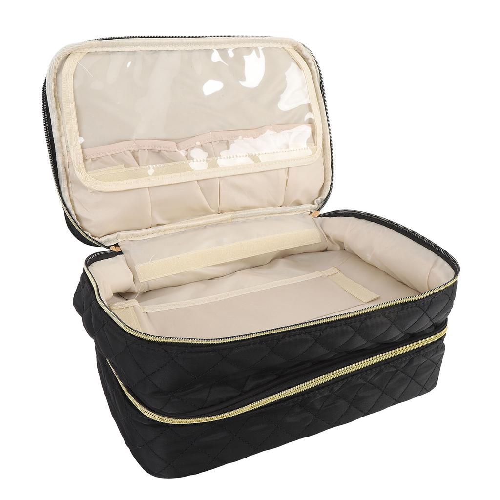 Чехол для переноски лака для ногтей вмещает 40 бутылочек, двухслойный портативный держатель для лака для ногтей