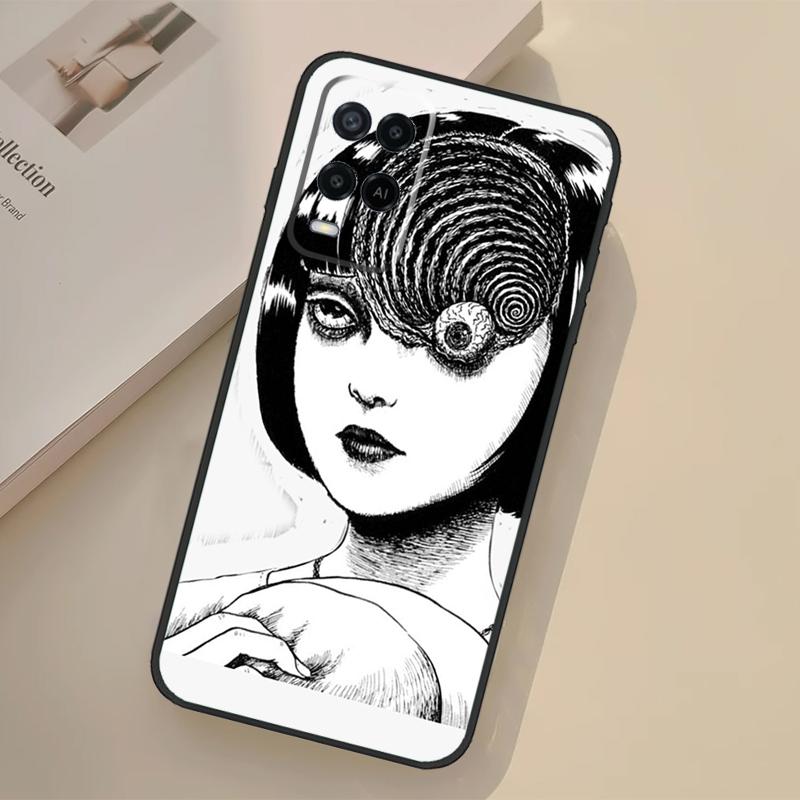 Чехол в стиле Хоррор Манга для Oppo A94 A74 A54 A80 A60 A40 A18 A38 A58 A78 A98 A96 A76 A16 A15 A17 A57 A77 A5 Pro