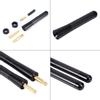 80mm 120mm Black Carbon Fiber Screw Aluminum Car Short Antenna Set Universal Auto Accessories