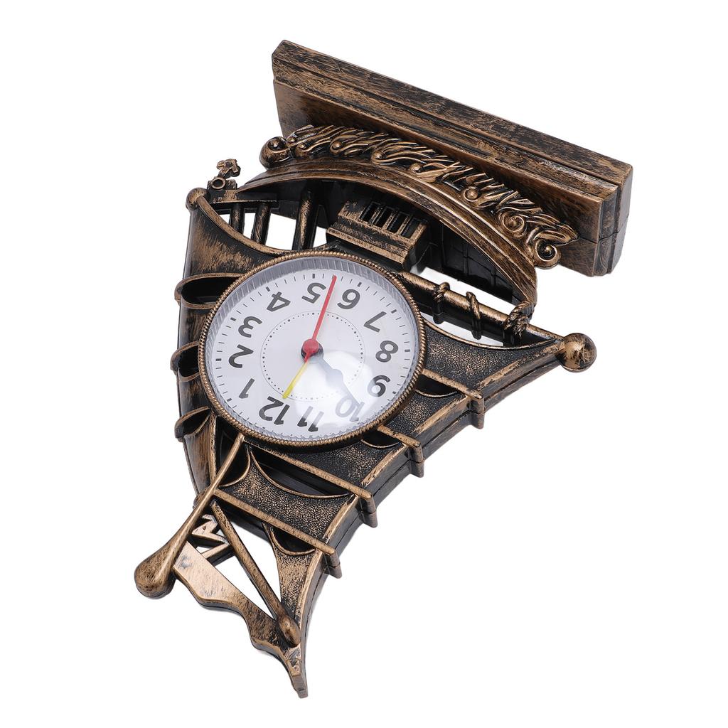Фигурка парусника Часы Антикварные Декоративные Легкие в уходе Фигурка лодки Часы для дома