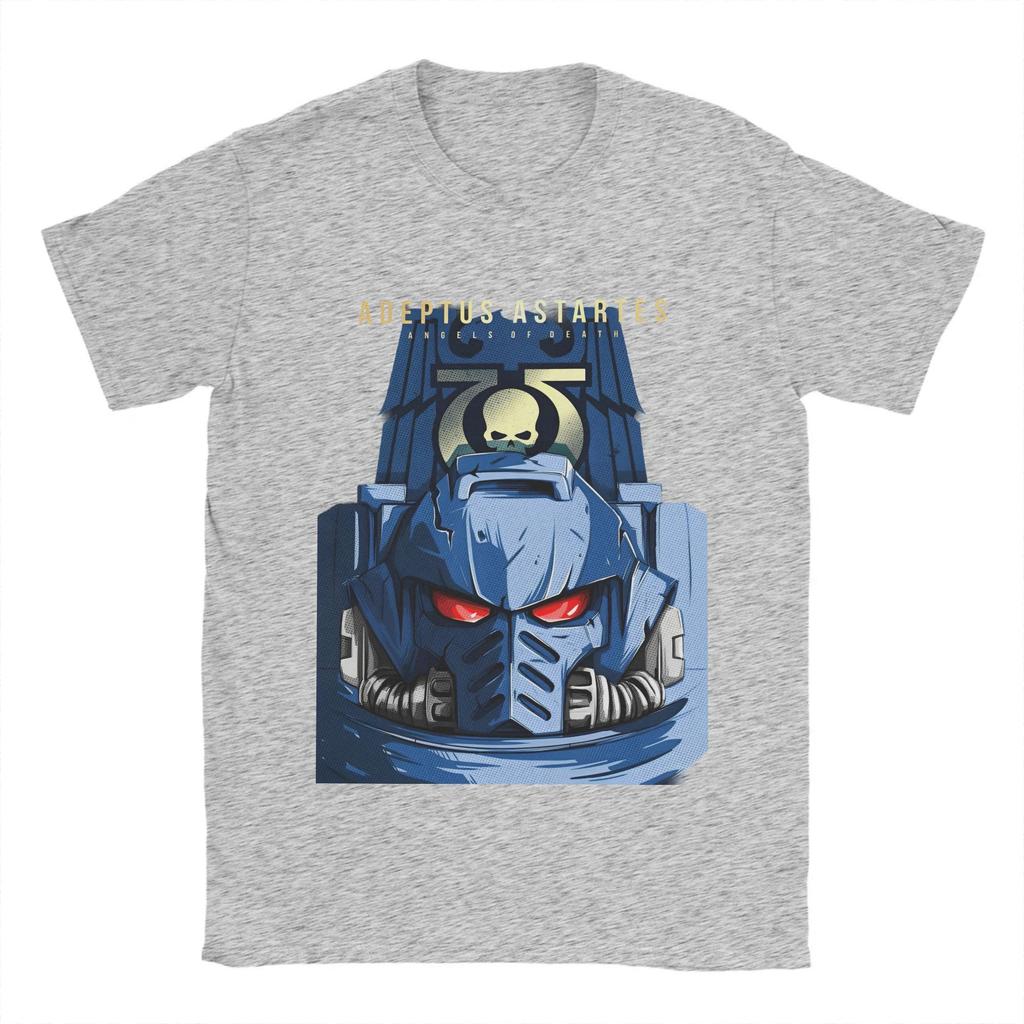 Мужская и женская футболка с графическим принтом Adeptus Astartes, футболки из 100% хлопка, одежда