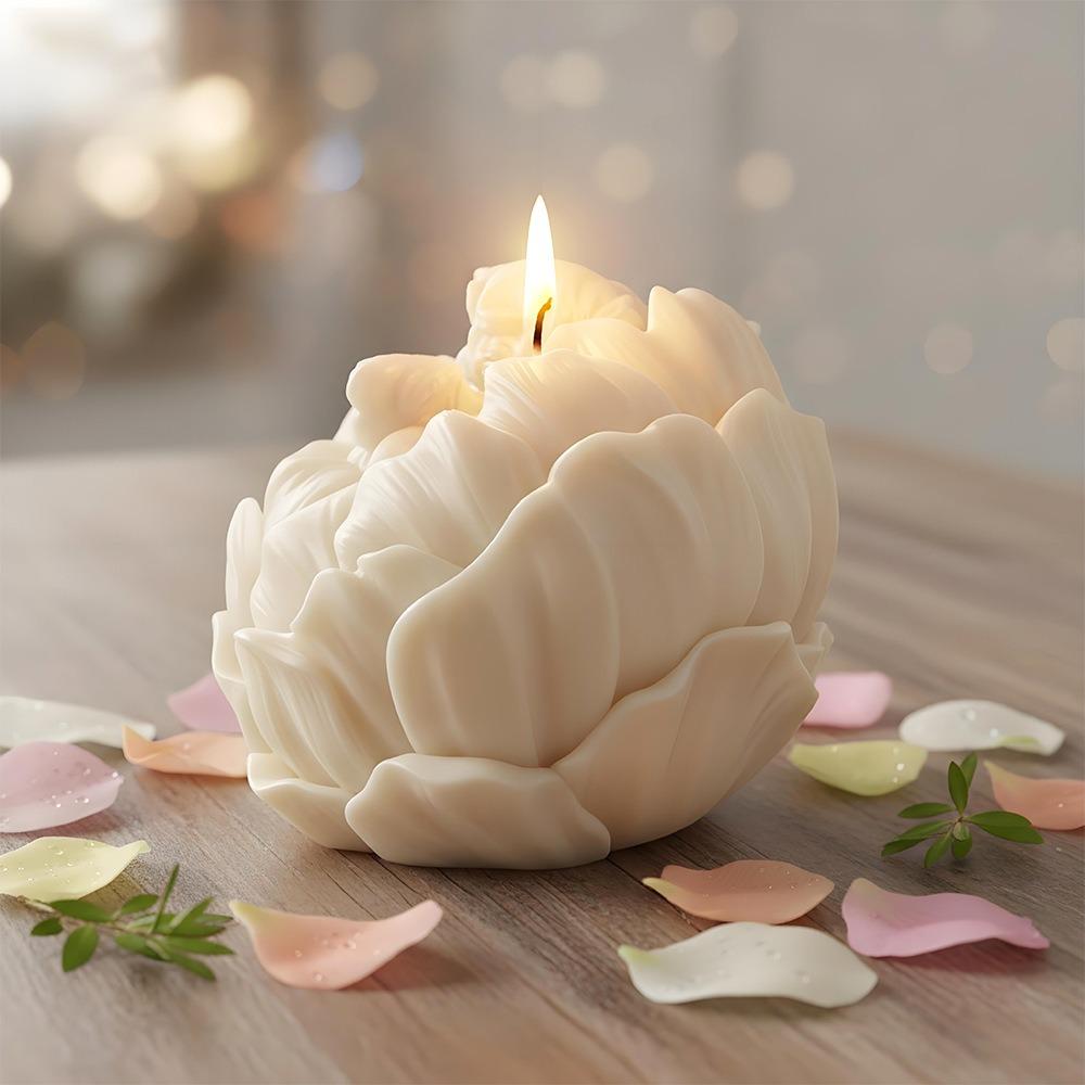 3D Форма для свечи Ангел с кувшинкой DIY Лотос Ручная работа Мыло Гипс Декоративное украшение Силиконовая форма