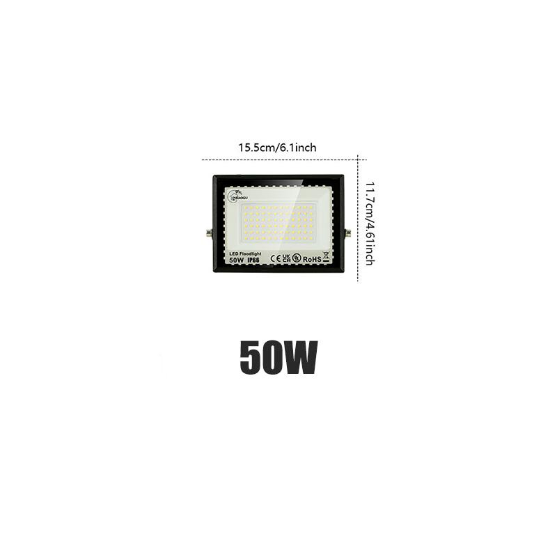 LED Flood Light 10W 20W 30W 50W 100W Floodlight AC 220V Outdoor Lighting Reflector Spotlight IP66 Waterproof Wall Floodlights