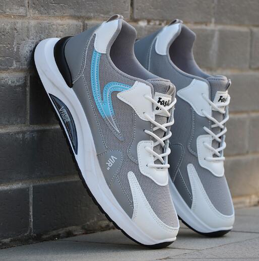 Мужская обувь весна-осень трендовая обувь сетчатая поверхность кроссовки мужская повседневная беговая спортивная обувь с мягкой подошвой D214