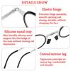 Men Women With Case Folding Portable Ultra Light Frame Anti-Blue Light Eyeglasses Reading Glasses