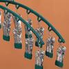 Drying Rack Sock Clip Outdoor Drying Rack Windproof Dip Plastic Clip Drying Rack Dip Plastic Coat Rack Household Non-slip Jacket