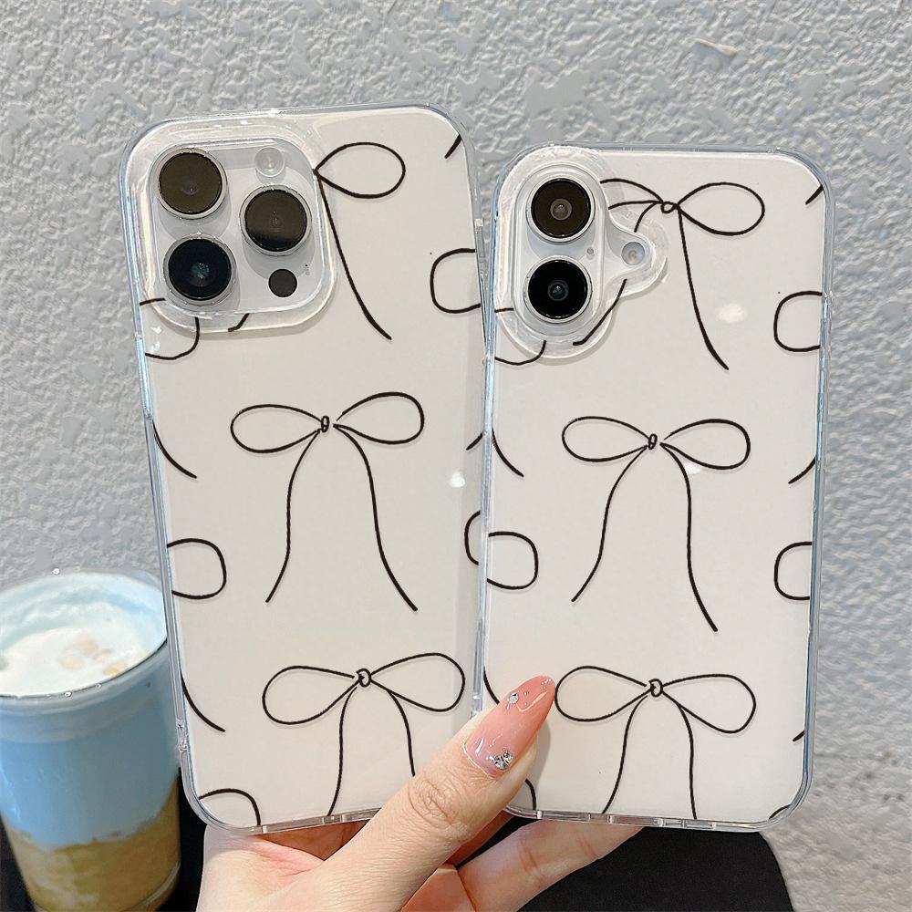 Painted Phone Case for iPhone 12 13 15 16 iPhone 16 12 13 14 15 Pro 14 15 16 Pro Max Coverage Shockproof Anti-Fingerprint Fresh Style Protective Case