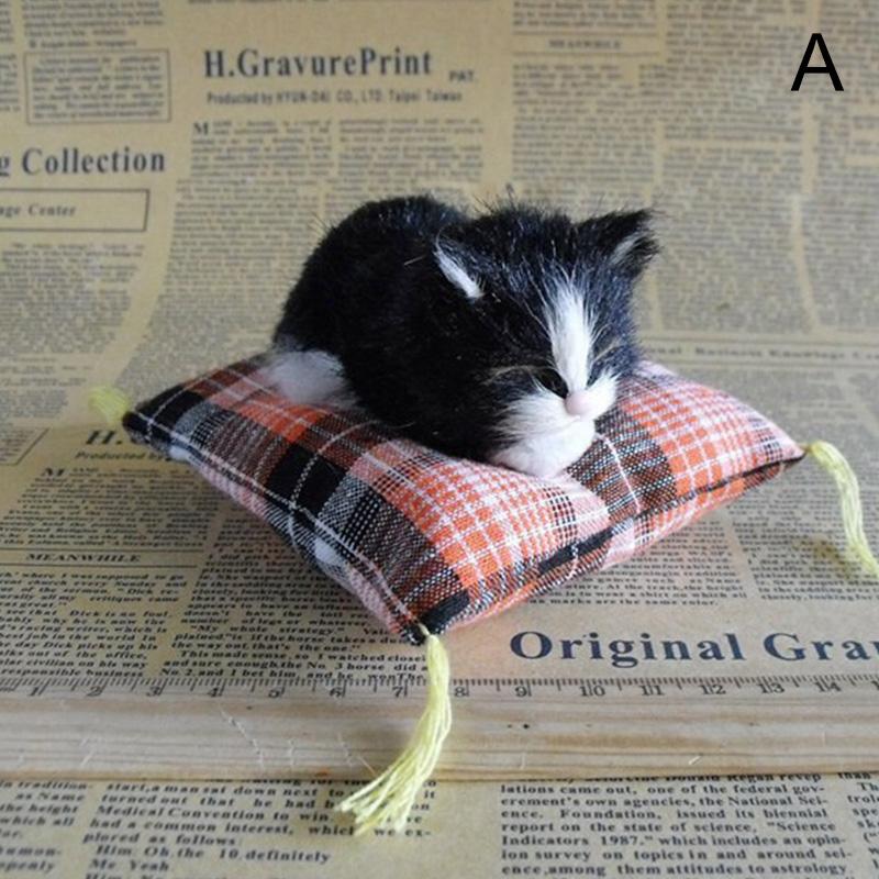 Мини милая имитация котят, кошек, плюшевая игрушка, игрушка для спящих кошек, детская кукла, подарок на день рождения, кукла