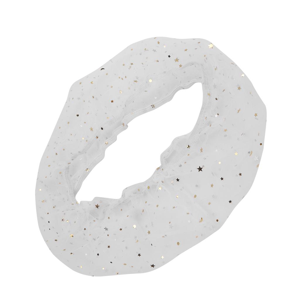 Сетка для птичьей клетки, пыленепроницаемые аксессуары для птичьих клеток, чехлы для клеток с декором в виде звезды и луны(белый )