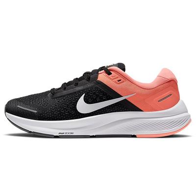 Zoom Structure 23 Модные цветные блоки Ткань Амортизирующие Нескользящие Износостойкие Кроссовки для бега с низким верхом Женские кроссовки Розовый Черный CZ6721-008